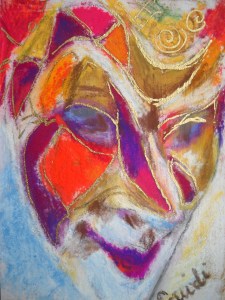 Venice carnival time mask clear pic